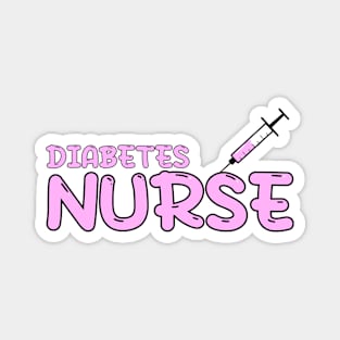 Diabetes Nurse Pink Magnet