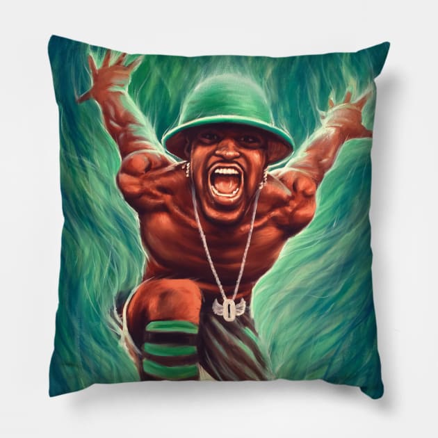 Andre 3000 Green Pillow by mandibasah88