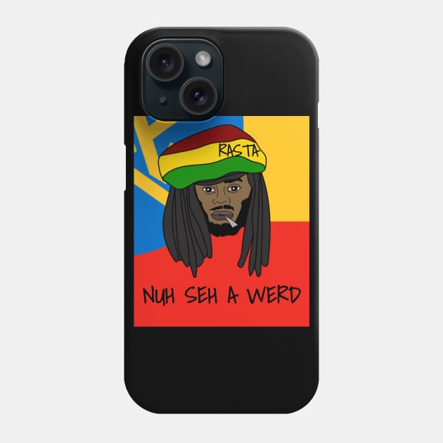 Jamaican slogan, Kingston, Rasta, Funny, Jamaica flag Phone Case by alzo