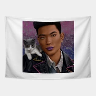 Magnus and Chairman Meow Tapestry