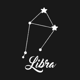 Libra - White print T-Shirt