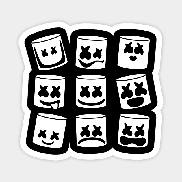 Marshmello Expressions Magnet by nabakumov