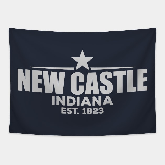 New Castle Indiana Tapestry by LocationTees