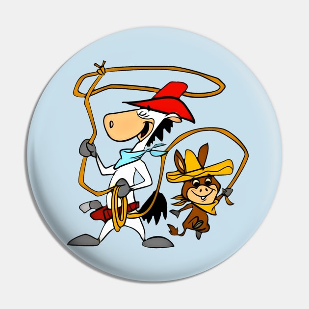 Quick Draw McGraw and Baba Looey Pin by RainbowRetro