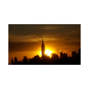 Empire State Sunset Poster T-Shirt