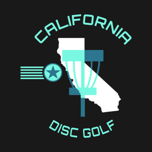 California Disc Golf - State Shape Light Green T-Shirt