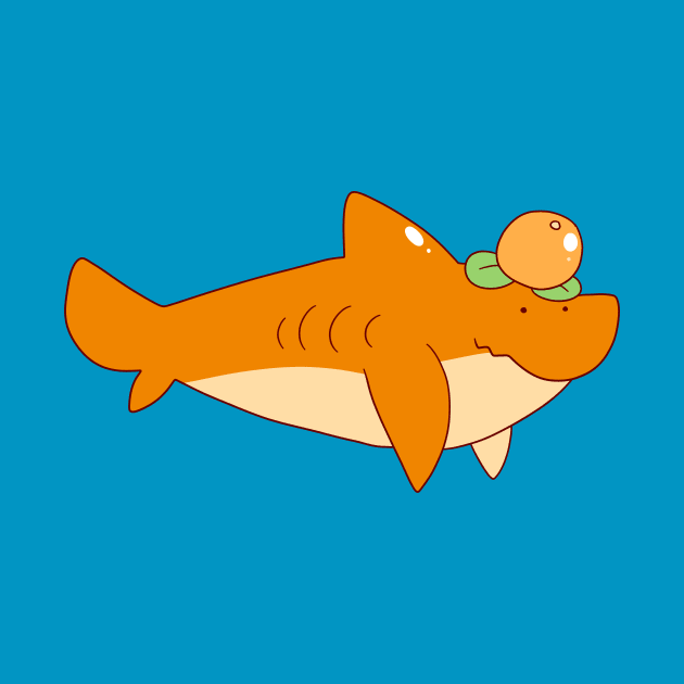 Orange Fruit Shark by saradaboru