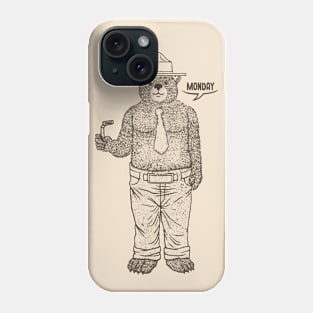 Bear Getting Ready To Work by Tobe Fonseca Phone Case