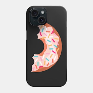 half eaten donut sticker Phone Case