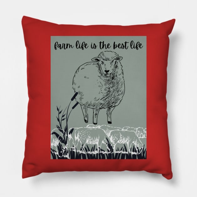 Sheep life Pillow by Country merch