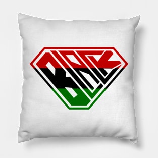 Black SuperEmpowered (Red, Green Pillow