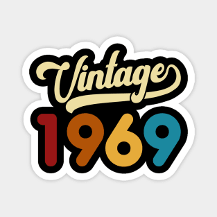 1969 Vintage Gift 51nd Birthday Retro Style Magnet