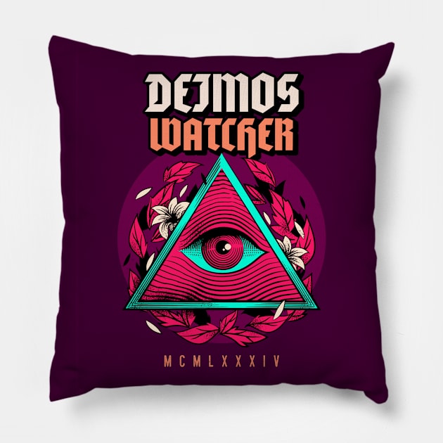 Deimos Watcher Pillow by AladdinHub