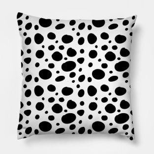 Seamless Pattern III Black and White Pillow