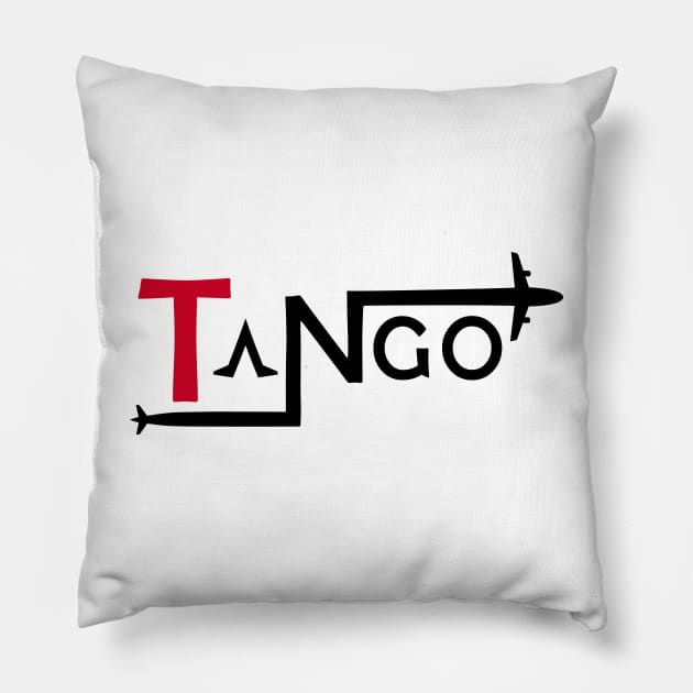 TANGO Aviation Phonetic Alphabet Pilot Airplane Pillow by For HerHim