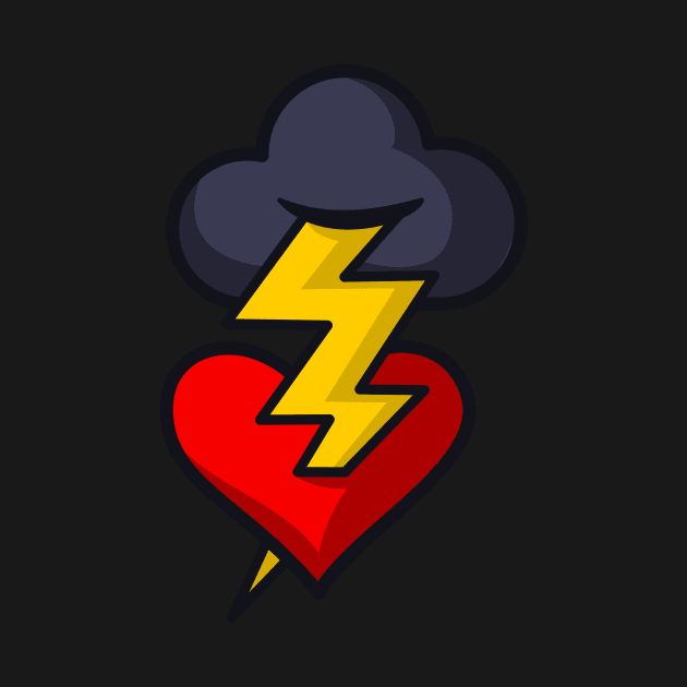 Lightning Strikes My Heart by Johnitees