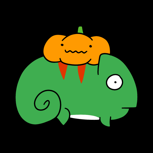 Little Pumpkin and Chameleon by saradaboru