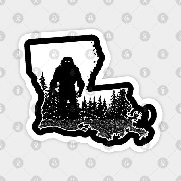 Louisiana BIgfoot Magnet by Tesszero