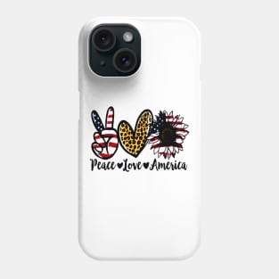 Peace Love America Phone Case