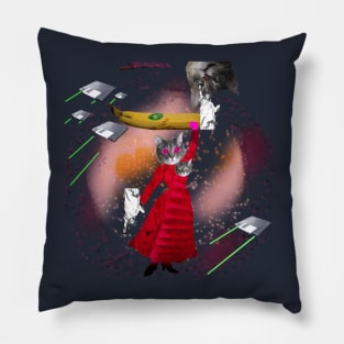 Cool Space Cat Overlord Pillow