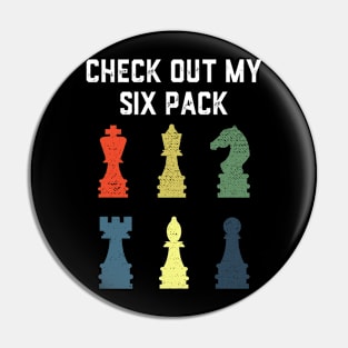 Check Out My Six Pack Chess Pieces Board Grandmaster Player Pin