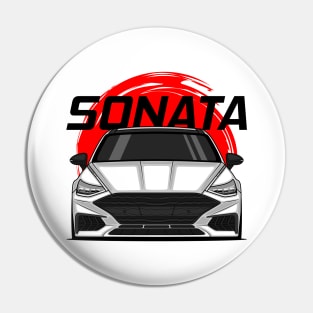 Front White Sonata Sedan 8 Gen Pin