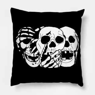 3 Skulls Pillow