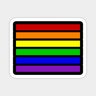 Spaced Gay Pride Flag Magnet