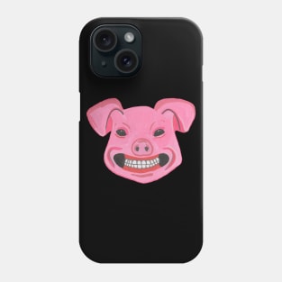 Pink scary pig Phone Case