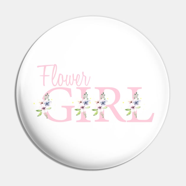 Flower girl in pink Pin by Anines Atelier