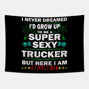 Super Sexy Trucker Tapestry
