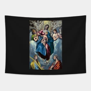 El Greco, Madonna and Child with Saint Martina and Saint Agnes, 1599, Art Print Tapestry