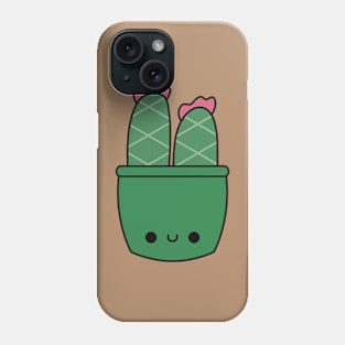 Cute Kawaii Cactus In Green Pot Phone Case