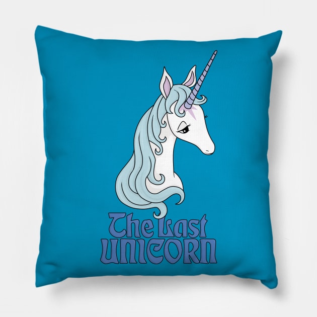 The Last Unicorn Pillow by valentinahramov