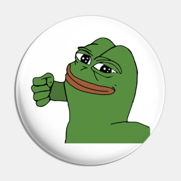 One Punch Frog - Pepe The Frog - Pin | TeePublic