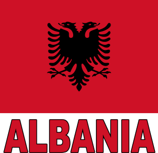 The Pride of Albania - Albanian Flag Design Magnet