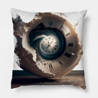 Time Warp Machine, no fill (Choose your own Light Color Background Color) Pillow