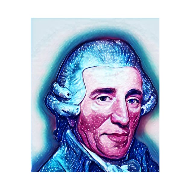 Joseph Haydn Snowy Portrait | Joseph Haydn Artwork 13 by JustLit