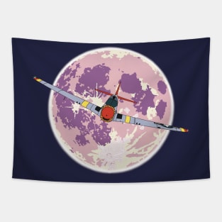 P-51 Mustang Purple Moon Tapestry