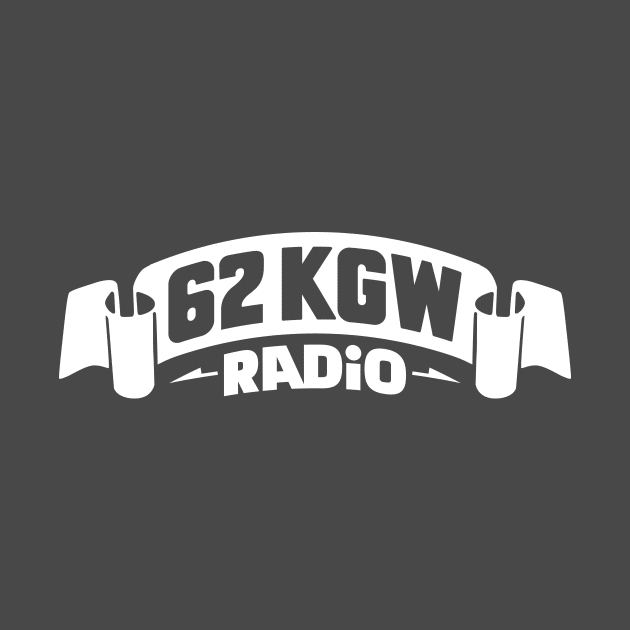 1975 - 62 KGW Radio (White on Asphalt) by jepegdesign