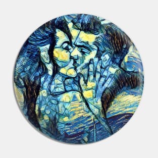 The Kiss Van Gogh Style Pin