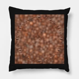 Coffee beans blurred background Pillow