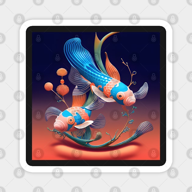 Fantasia of the Sea #459 Magnet by machare