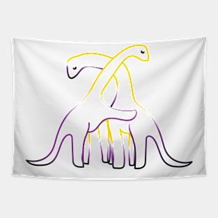 Nonbinary Dinosaur Tapestry