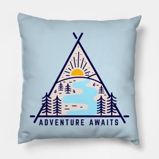 adventure awaits Pillow