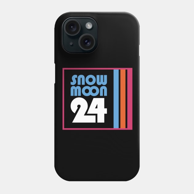 Snow Moon 24 Hour Challenge Ultramarathon Phone Case by PodDesignShop