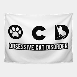 Cat - OCD Obsessive Cat Disorder Tapestry