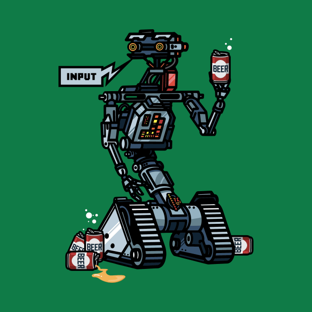 Short Circuit Johnny 5 Beers by stayfrostybro