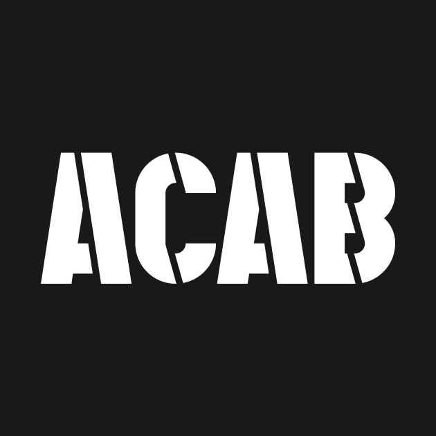 ACAB (white text) by MainsleyDesign