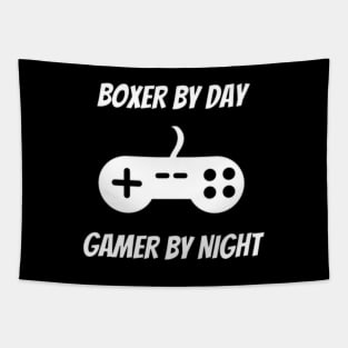 Boxer By Day Gamer By Night Tapestry